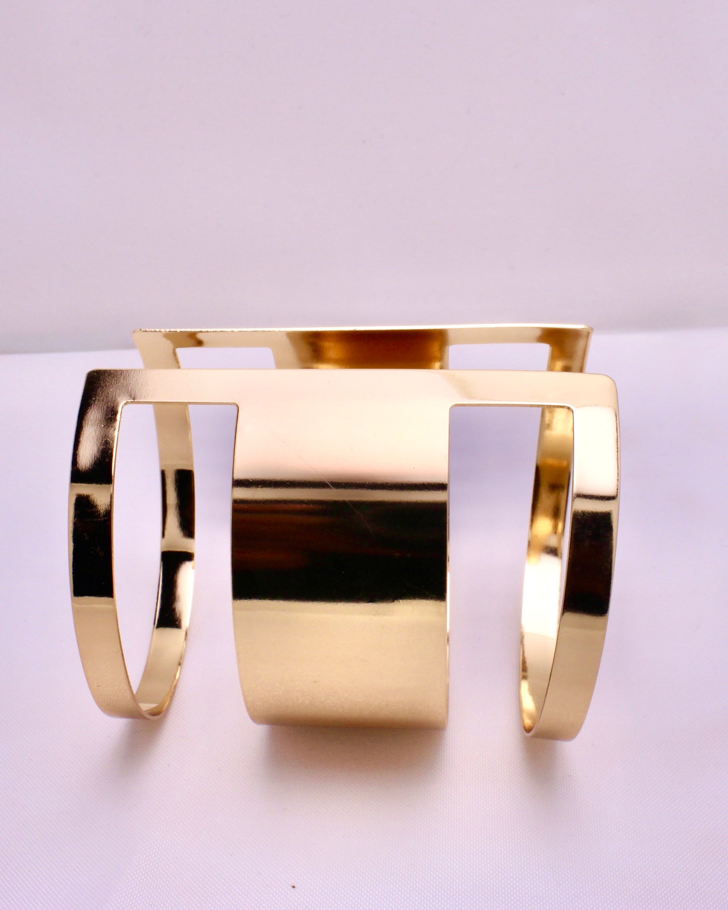 African wide cuff open bangle for women