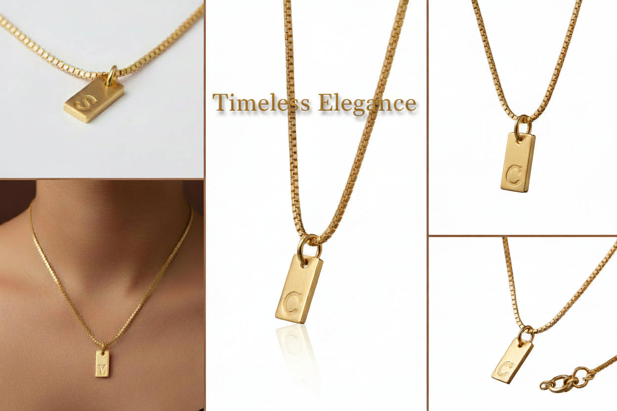 Gold color pendant on a black girl's neck