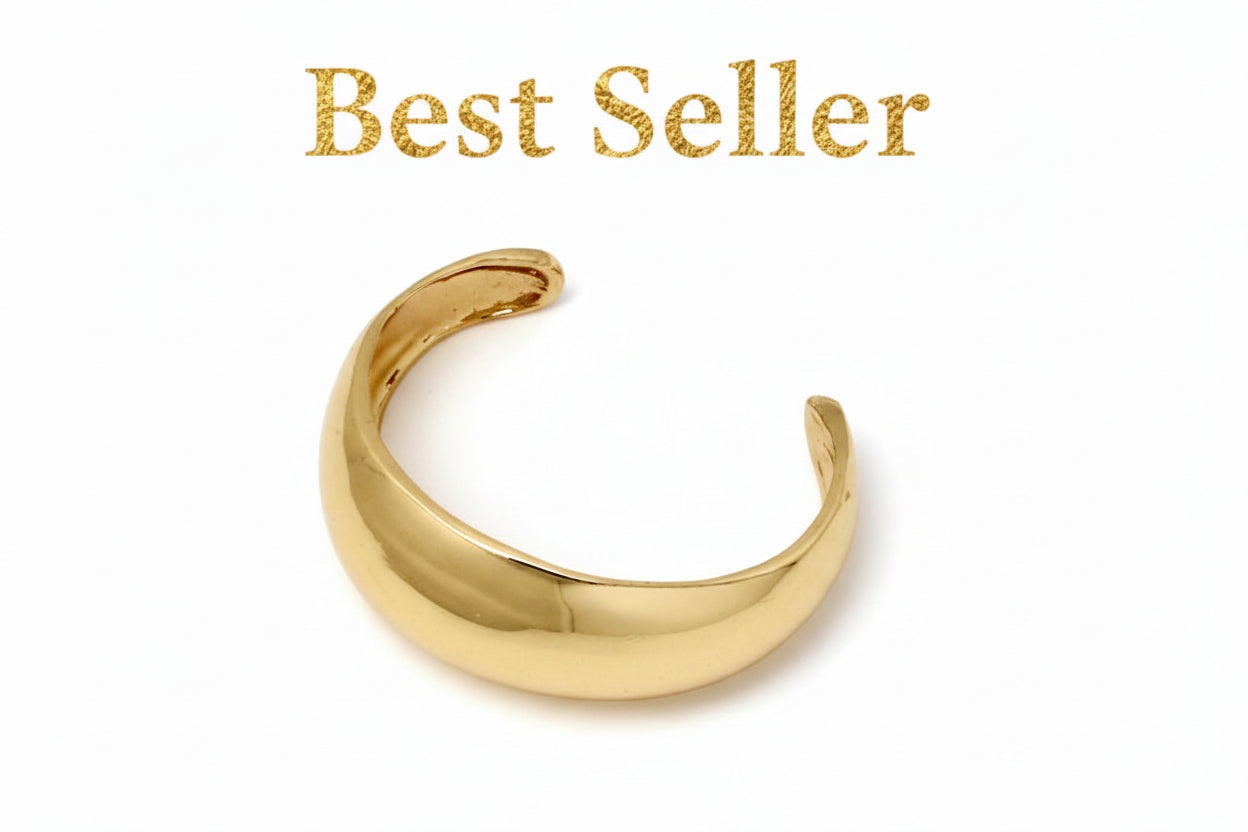 Metal cuff bracelet for women